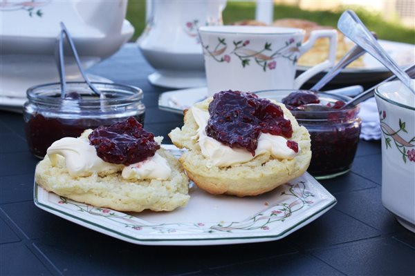 Cream Tea at Forda Farm B&B near Holsworthy and Bude, EX22 7BS.